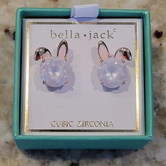 Bella Jack Bunny Earrings NWT - Picture 1 of 3